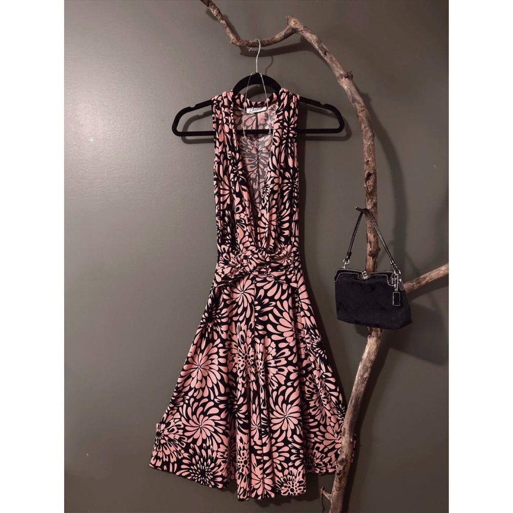 Vintage Y2K 'Jessica' Plunge Midi Dress